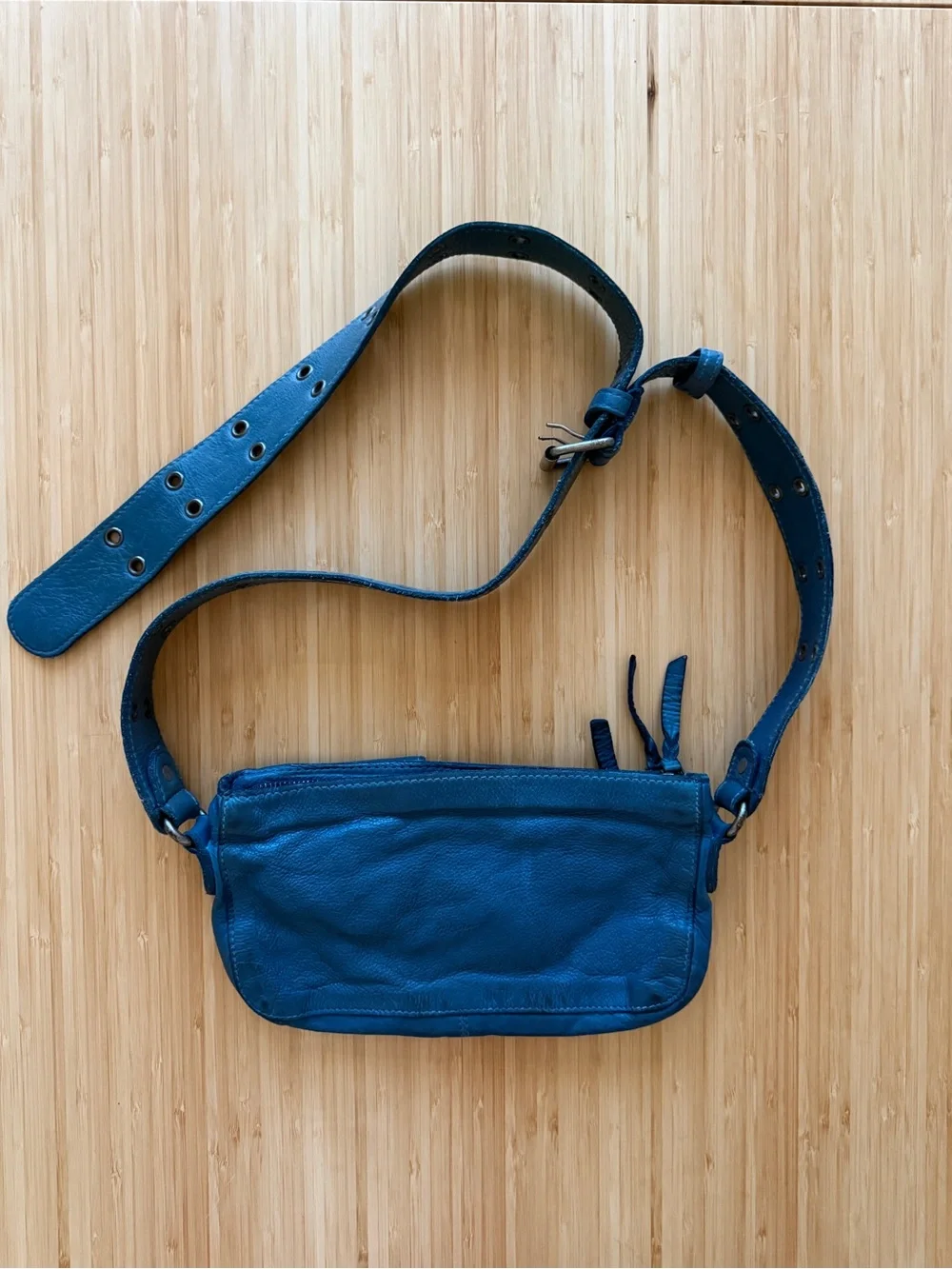 Free People compact leather